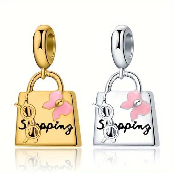 For Pandora Jewelry - SHOPPING LUXURY BAG BRACELET CHARM-CHOOSE SILVER or GOLD